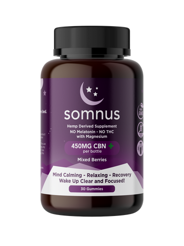 30 Count SOMNUS Bedtime Gummy Bottle (30 Day Supply) CBN