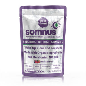 Coming Soon - 10 Count SOMNUS Bedtime Gummy Travel Packs (5 pieces per pack)